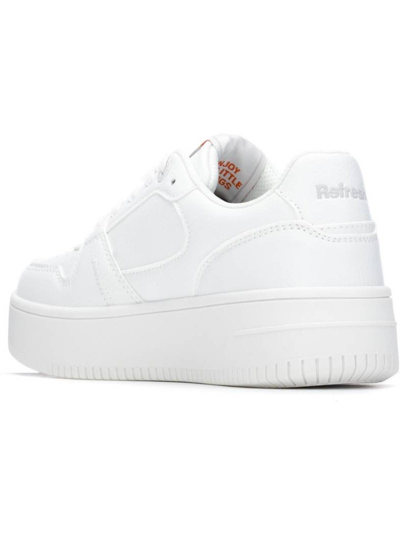 Baskets femme à lacets Blanc - Kiabi