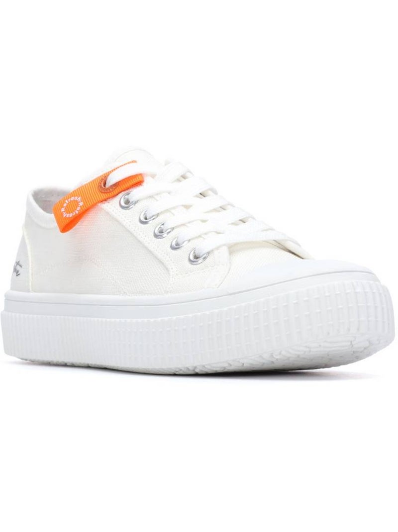 Baskets femme à lacets Blanc - Kiabi