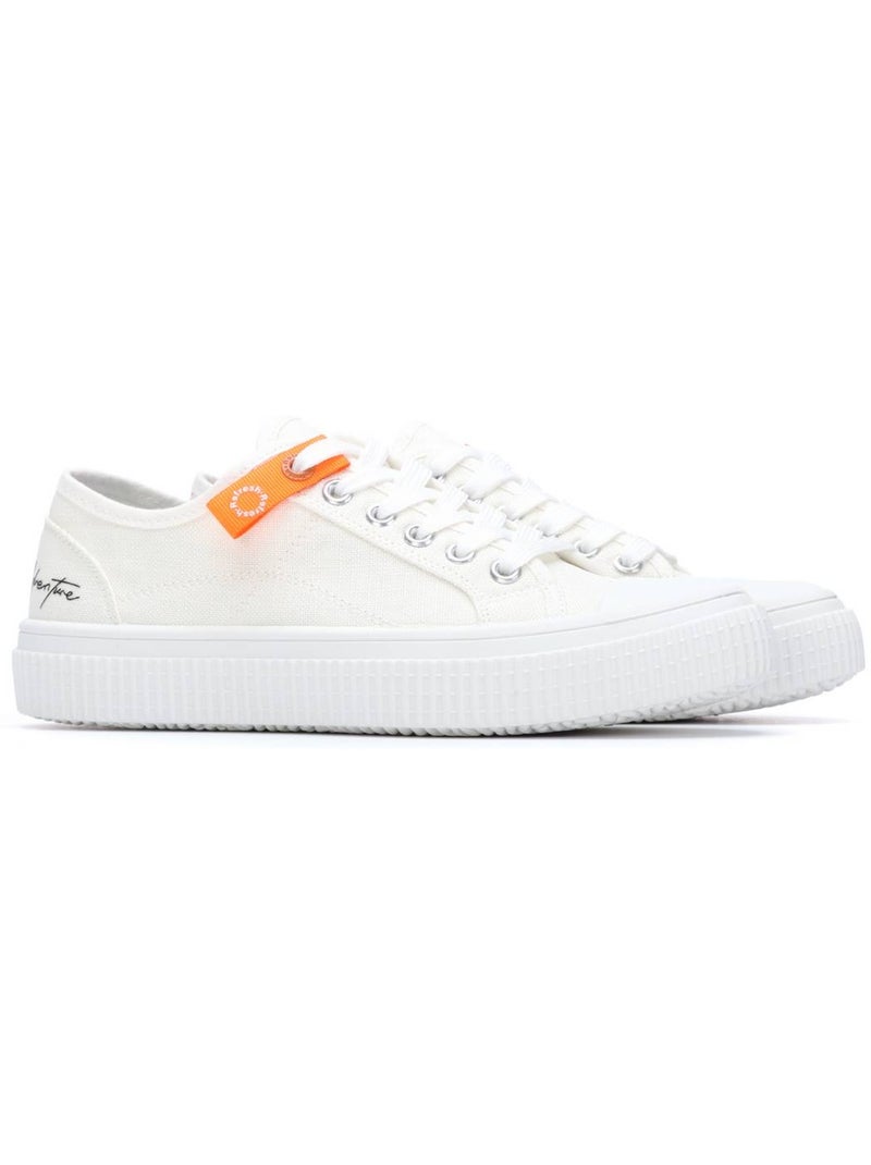 Baskets femme à lacets Blanc - Kiabi