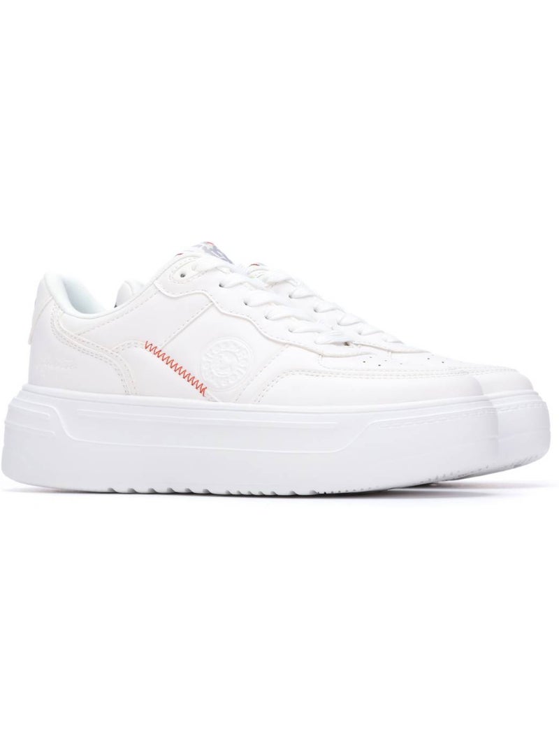 Baskets femme à lacets Blanc - Kiabi