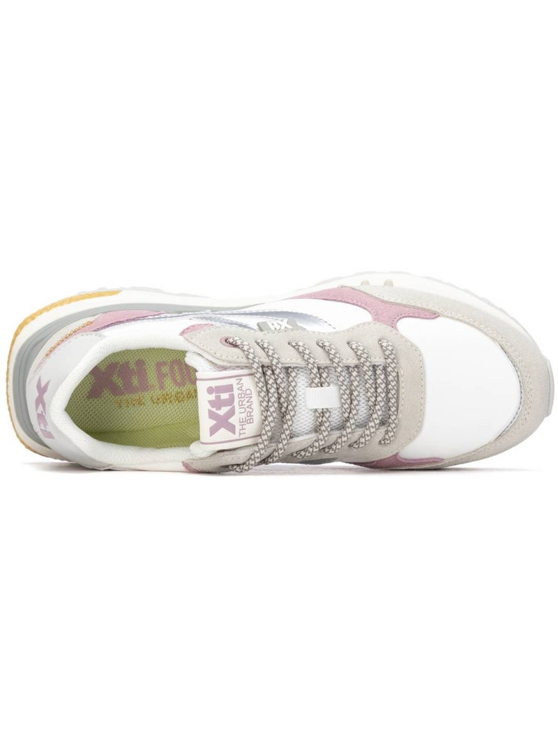Baskets femme à lacets Blanc - Kiabi
