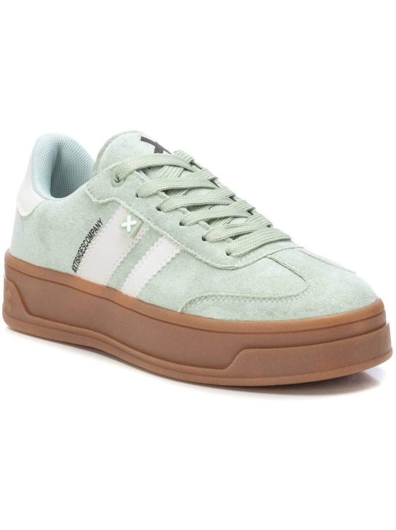 Baskets femme à lacets Bleu aqua - Kiabi