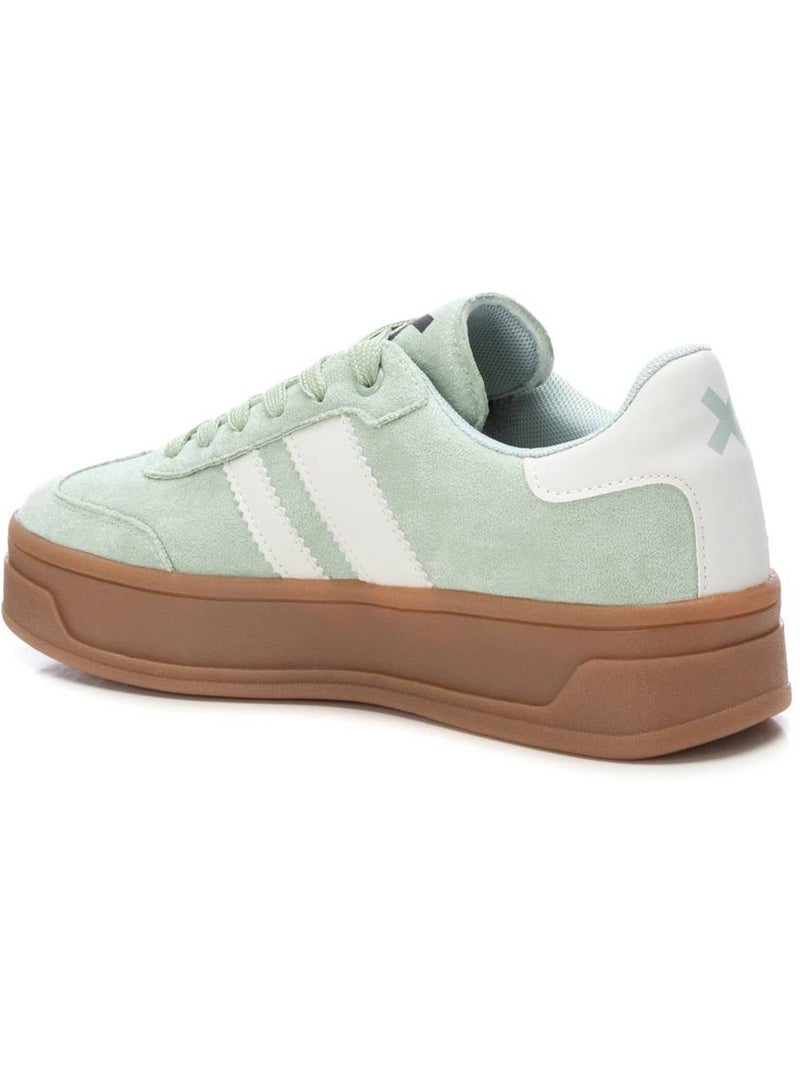Baskets femme à lacets Bleu aqua - Kiabi