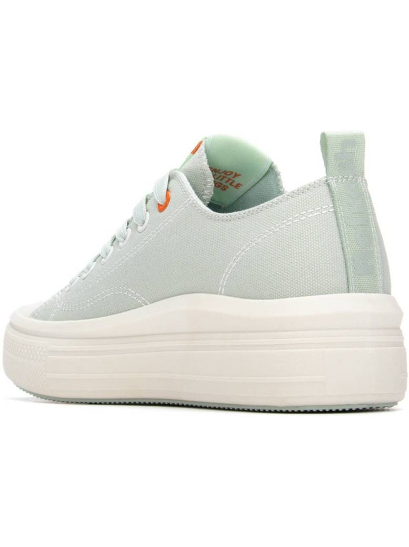 Baskets femme à lacets Bleu aqua - Kiabi