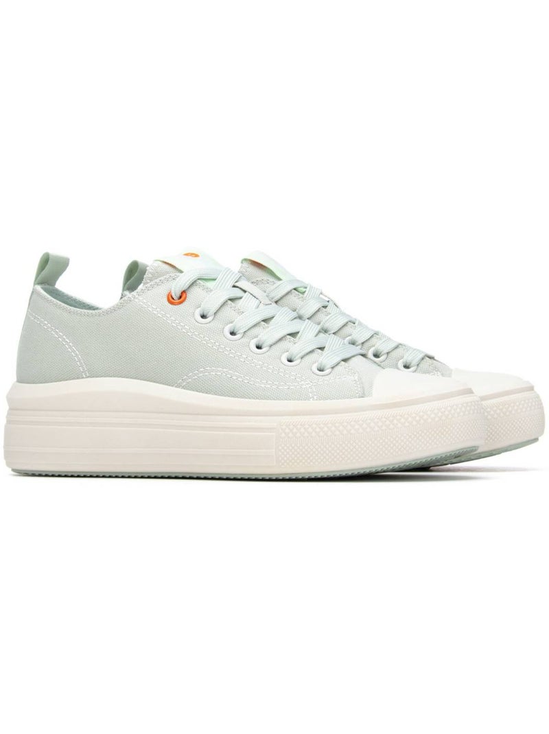 Baskets femme à lacets Bleu aqua - Kiabi