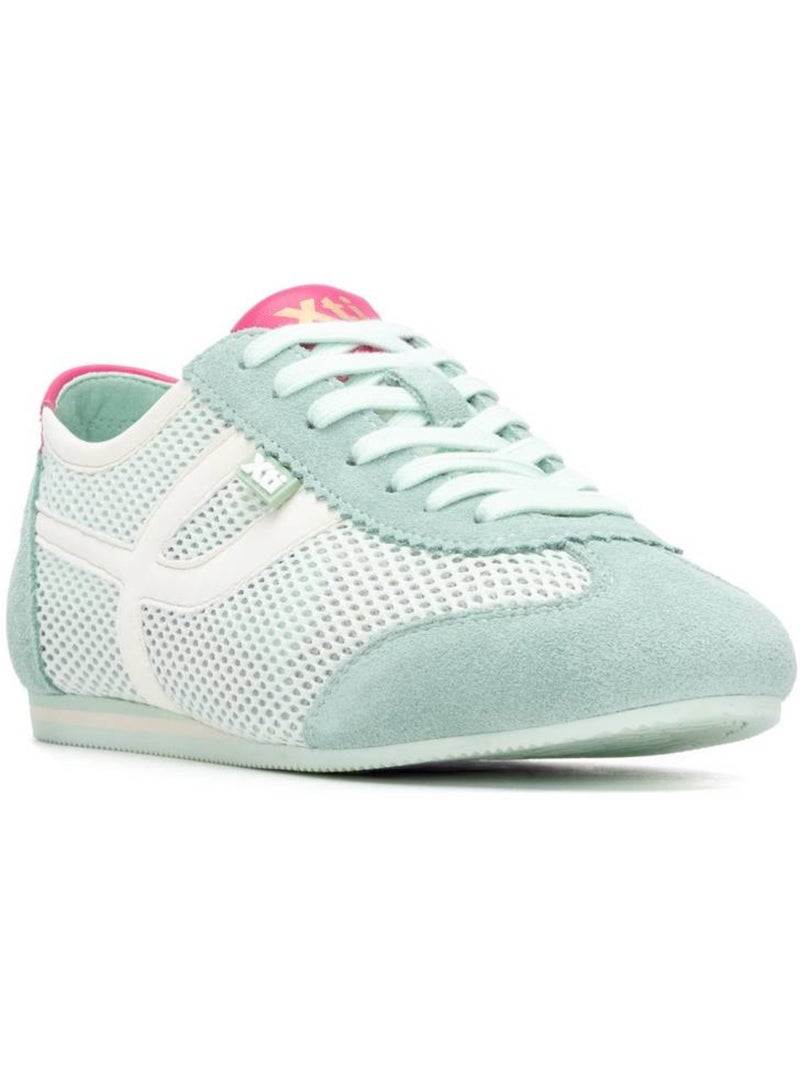 Baskets femme à lacets Bleu aqua - Kiabi