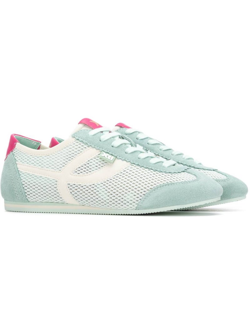 Baskets femme à lacets Bleu aqua - Kiabi