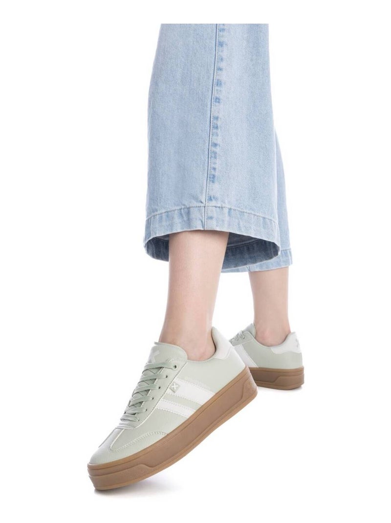 Baskets femme à lacets Bleu azur - Kiabi