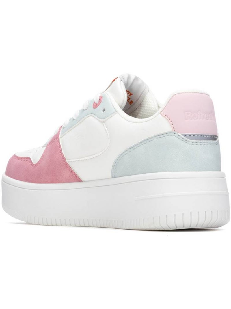 Baskets femme à lacets Bleu azur - Kiabi