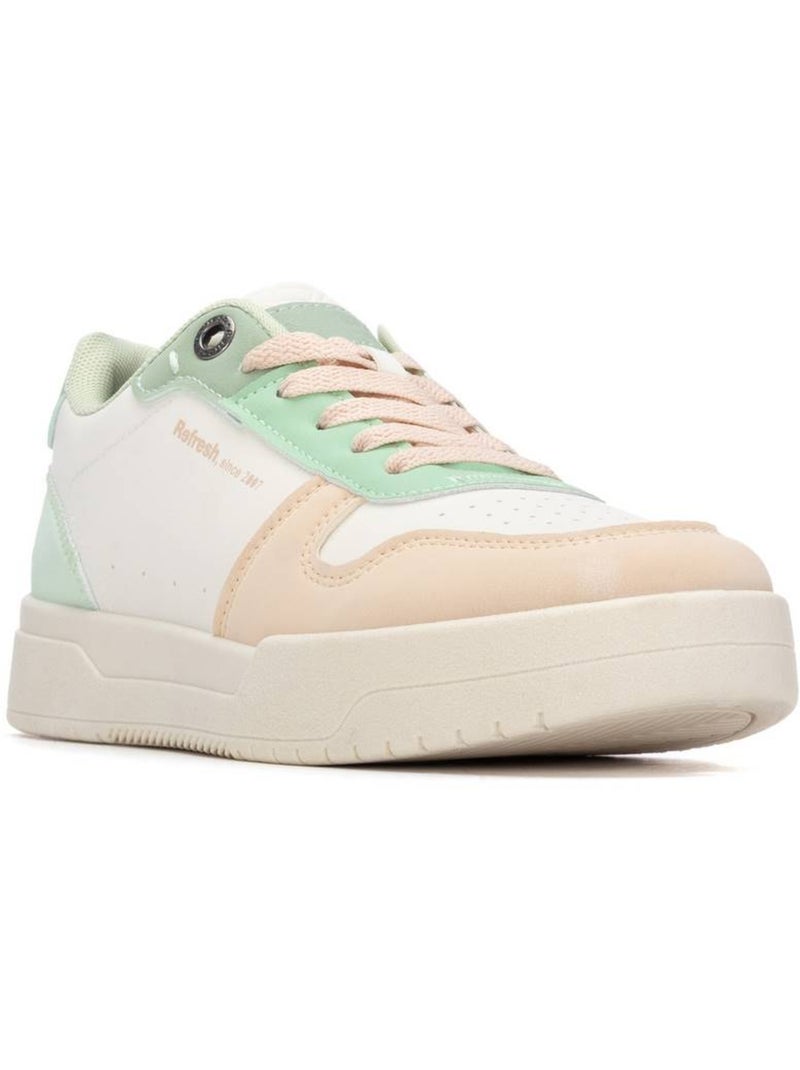 Baskets femme à lacets Bleu azur - Kiabi