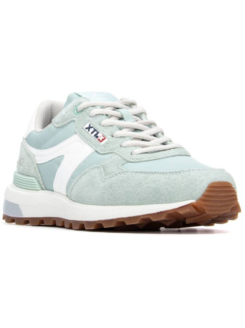 Baskets femme à lacets Bleu azur - Kiabi