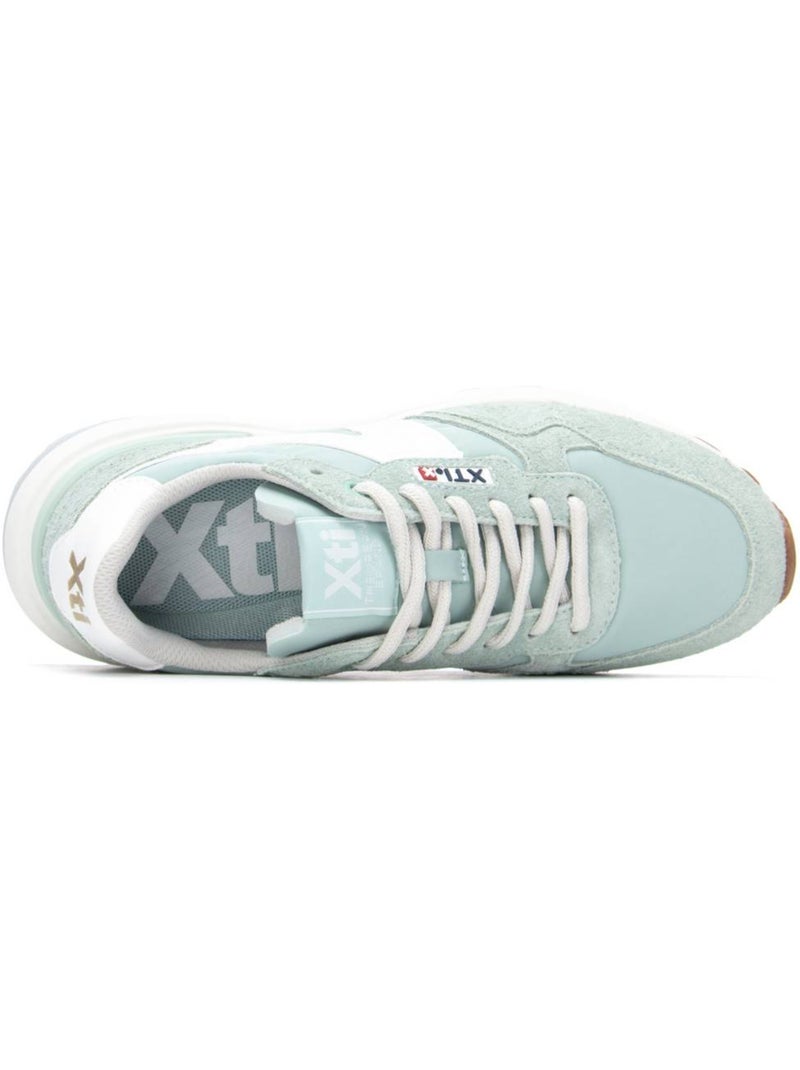 Baskets femme à lacets Bleu azur - Kiabi