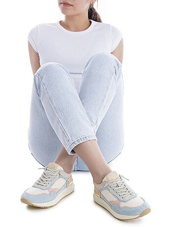 Baskets femme à lacets