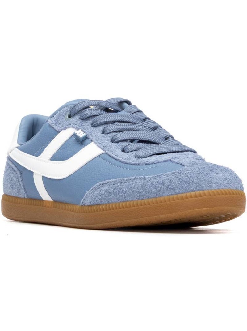 Baskets femme à lacets Bleu - Kiabi