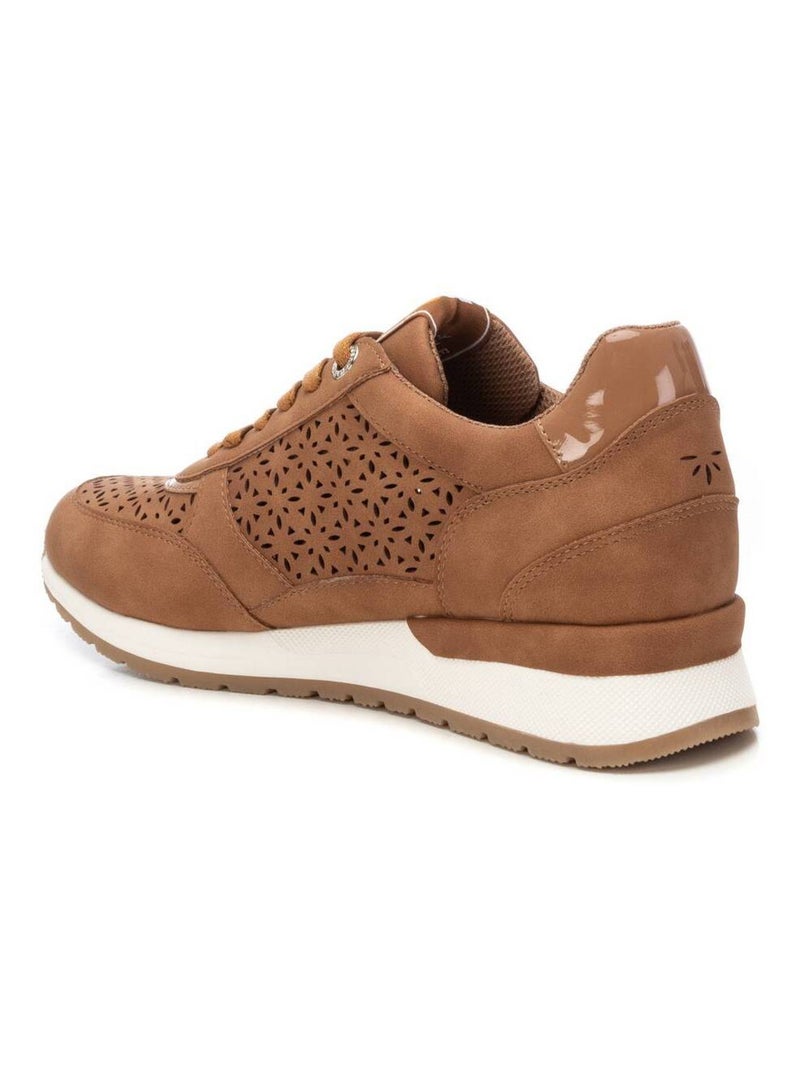 Baskets femme à lacets Camel - Kiabi