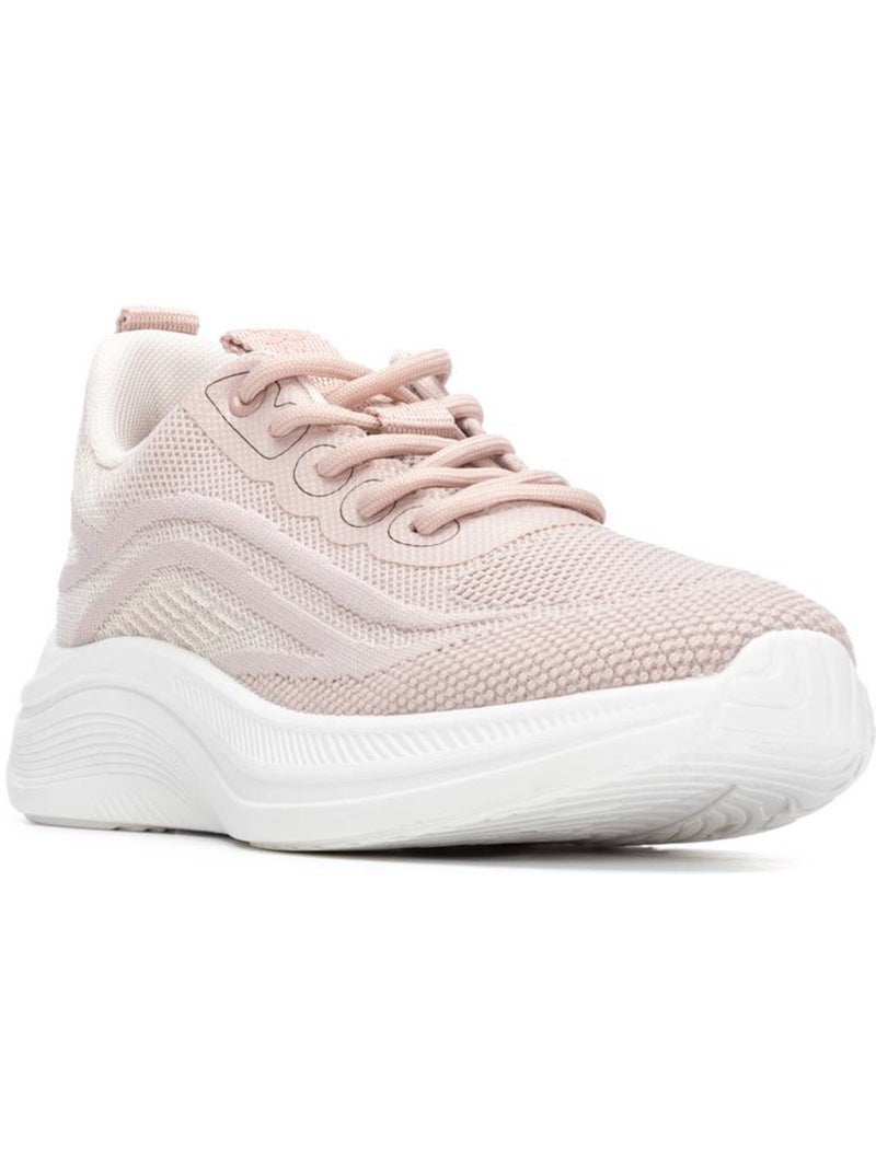 Baskets femme à lacets Crème - Kiabi