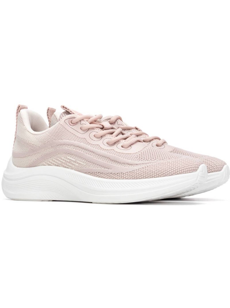 Baskets femme à lacets Crème - Kiabi