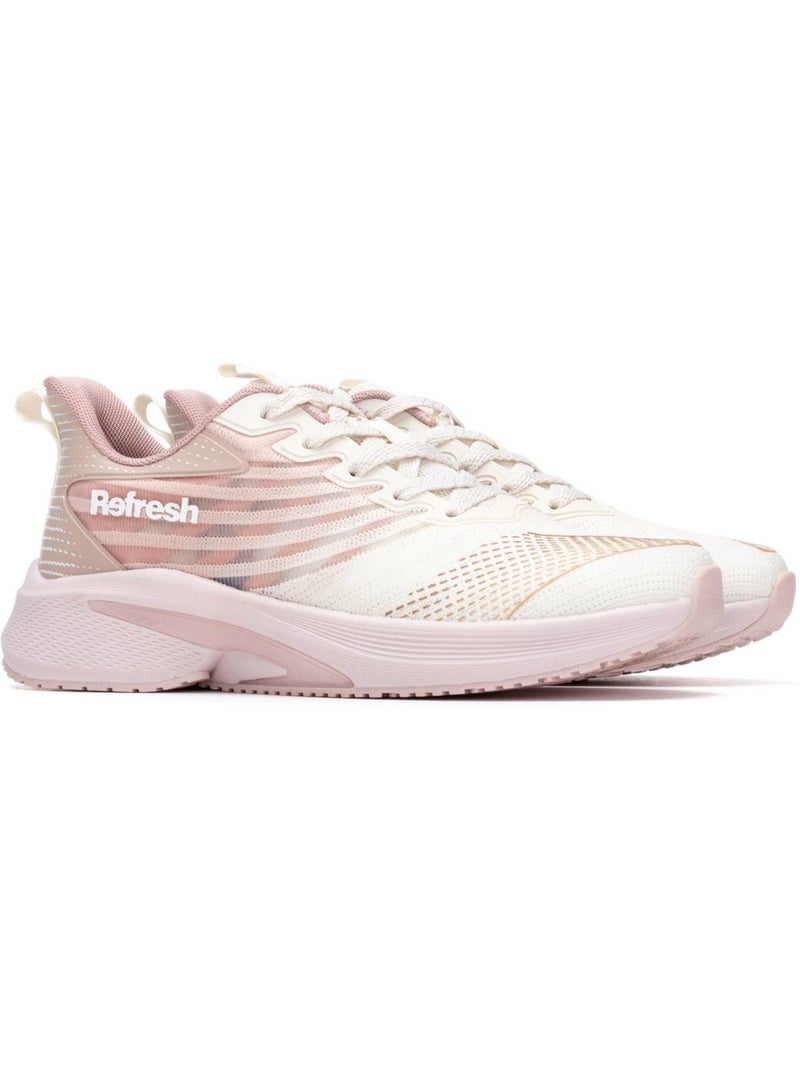 Baskets femme à lacets Crème - Kiabi
