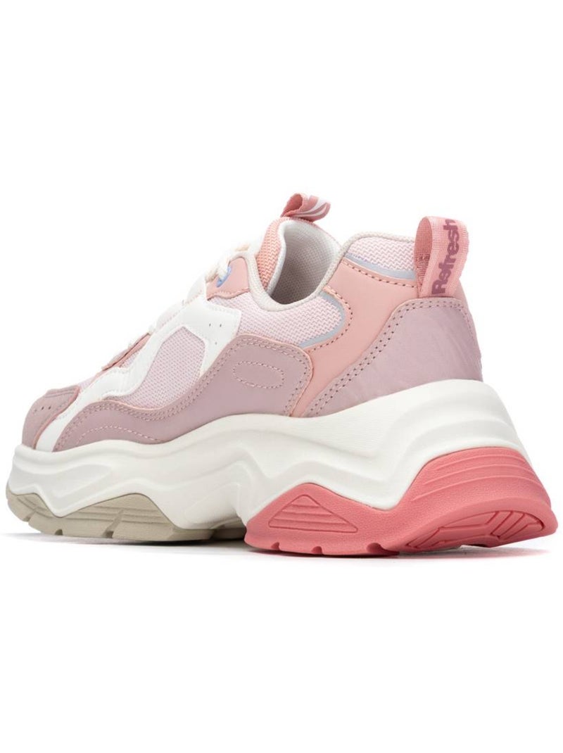 Baskets femme à lacets Crème - Kiabi
