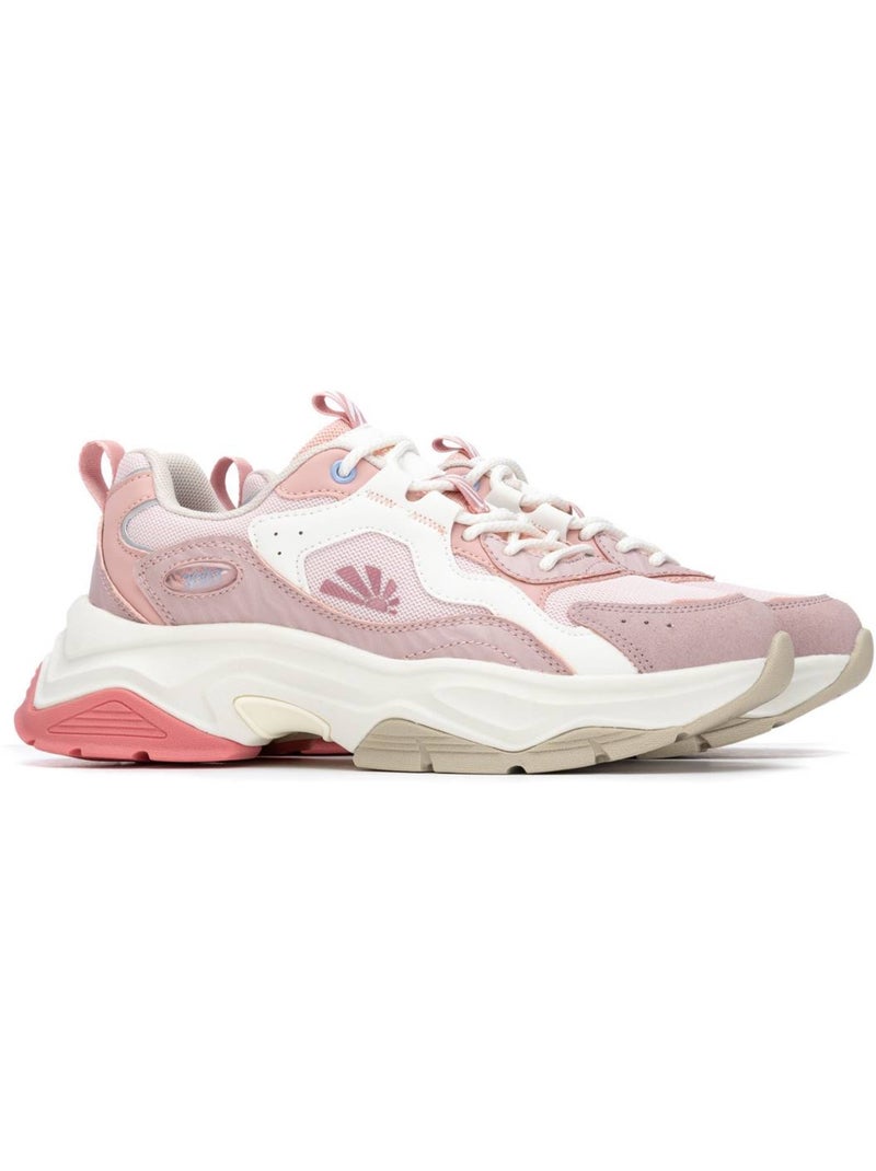 Baskets femme à lacets Crème - Kiabi