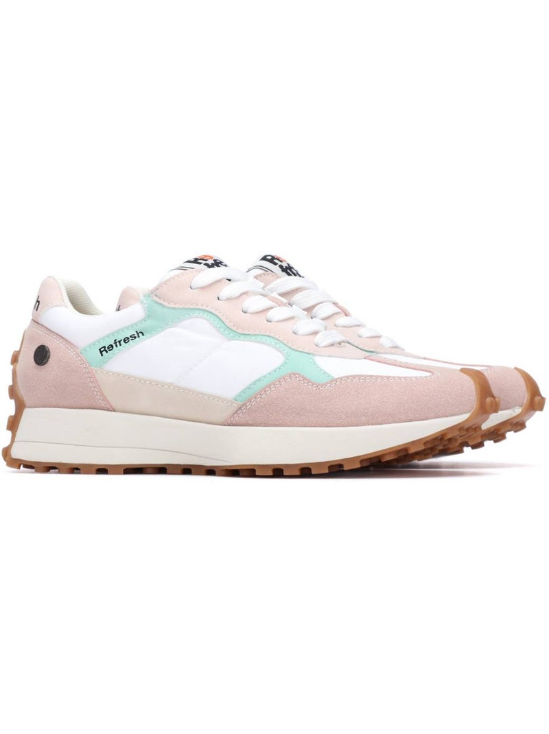 Baskets femme à lacets Crème - Kiabi