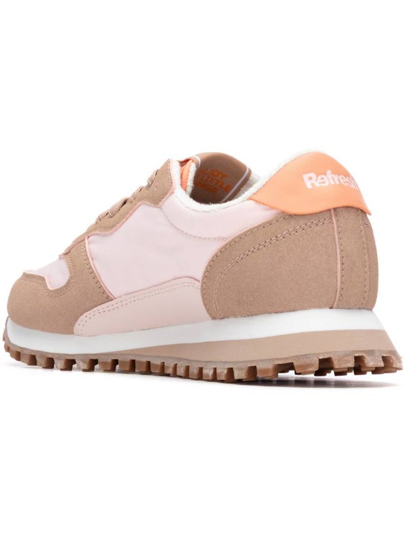 Baskets femme à lacets Crème - Kiabi
