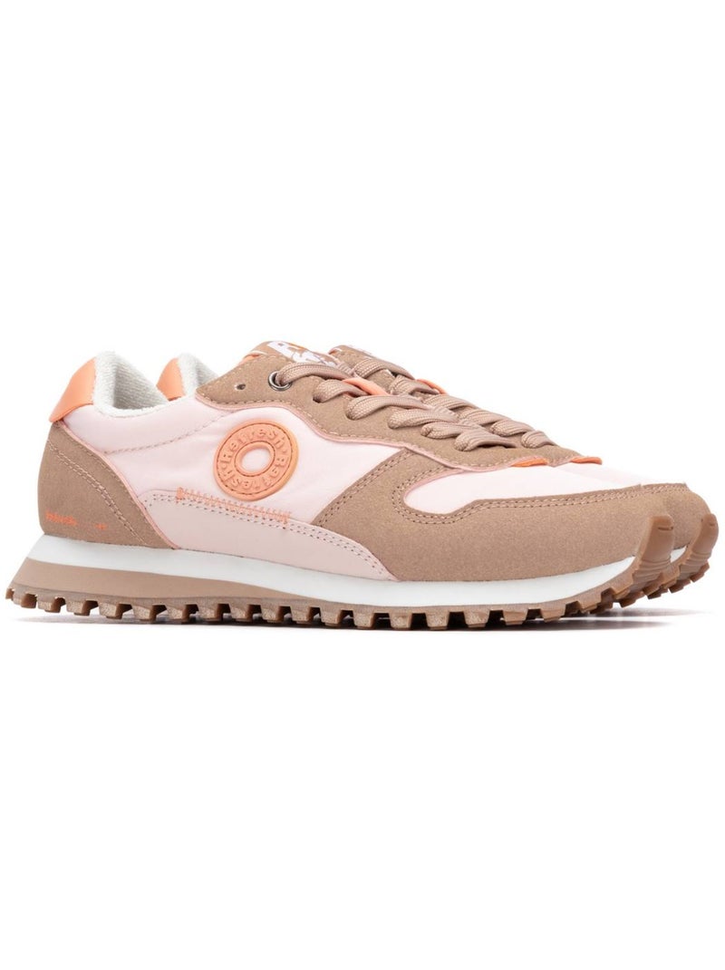Baskets femme à lacets Crème - Kiabi
