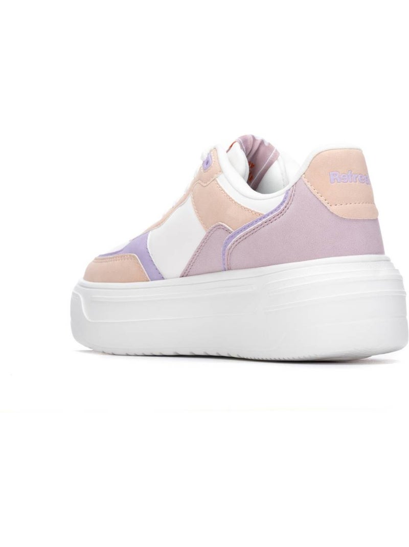 Baskets femme à lacets Crème - Kiabi
