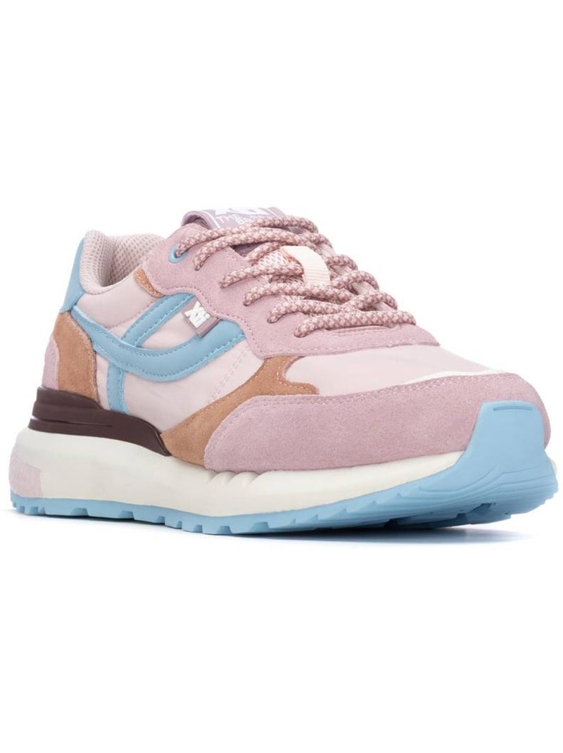 Baskets femme à lacets Crème - Kiabi