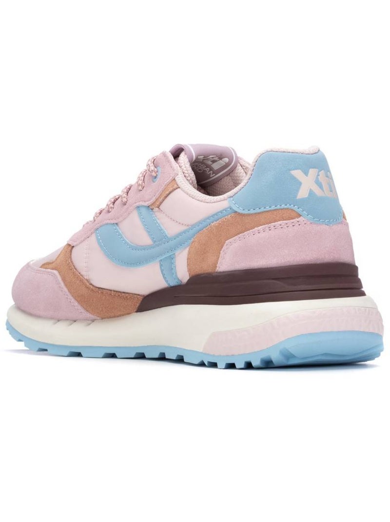 Baskets femme à lacets Crème - Kiabi
