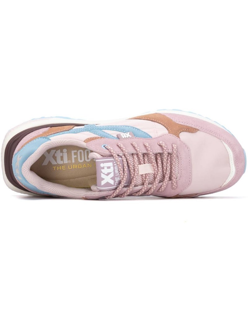 Baskets femme à lacets Crème - Kiabi