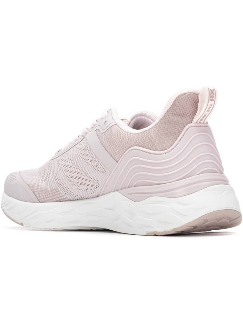 Baskets femme à lacets Crème - Kiabi