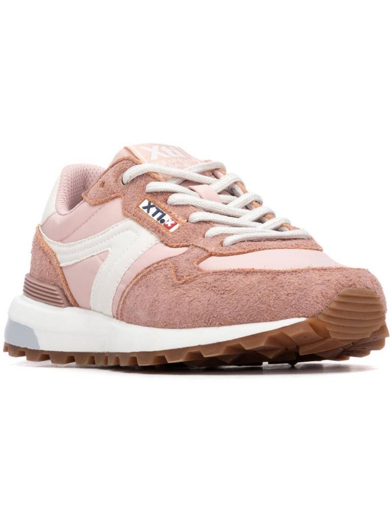 Baskets femme à lacets Crème - Kiabi