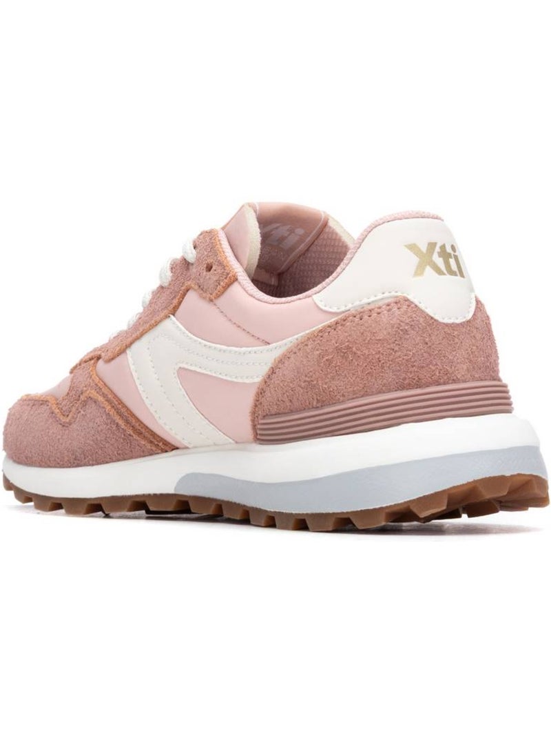 Baskets femme à lacets Crème - Kiabi