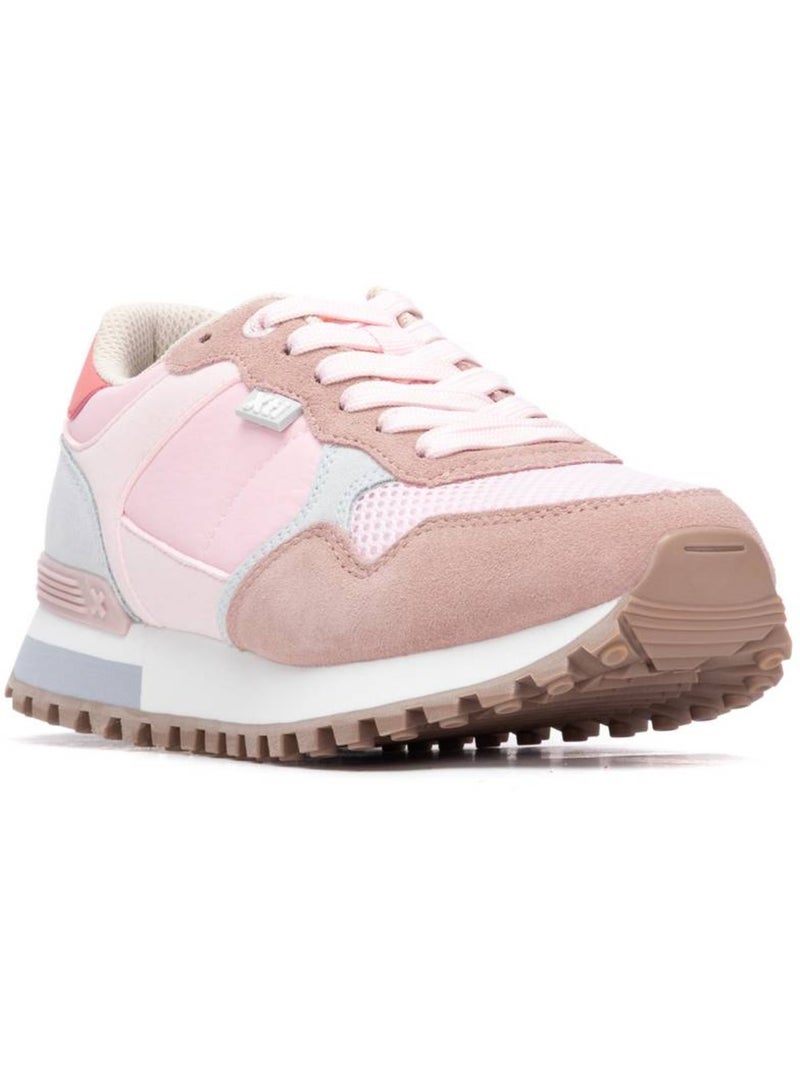 Baskets femme à lacets Crème - Kiabi