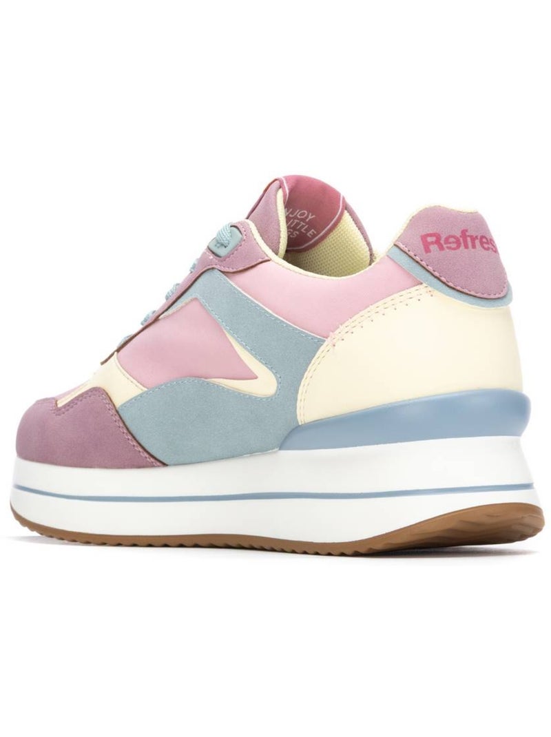 Baskets femme à lacets Mauve lilas - Kiabi