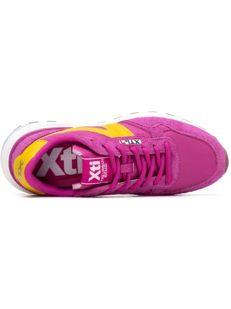 Baskets femme à lacets Mauve lilas - Kiabi