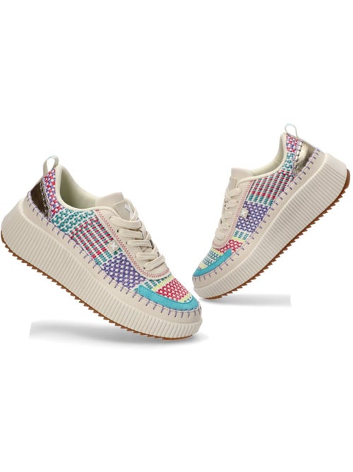 Baskets femme à lacets - Kiabi