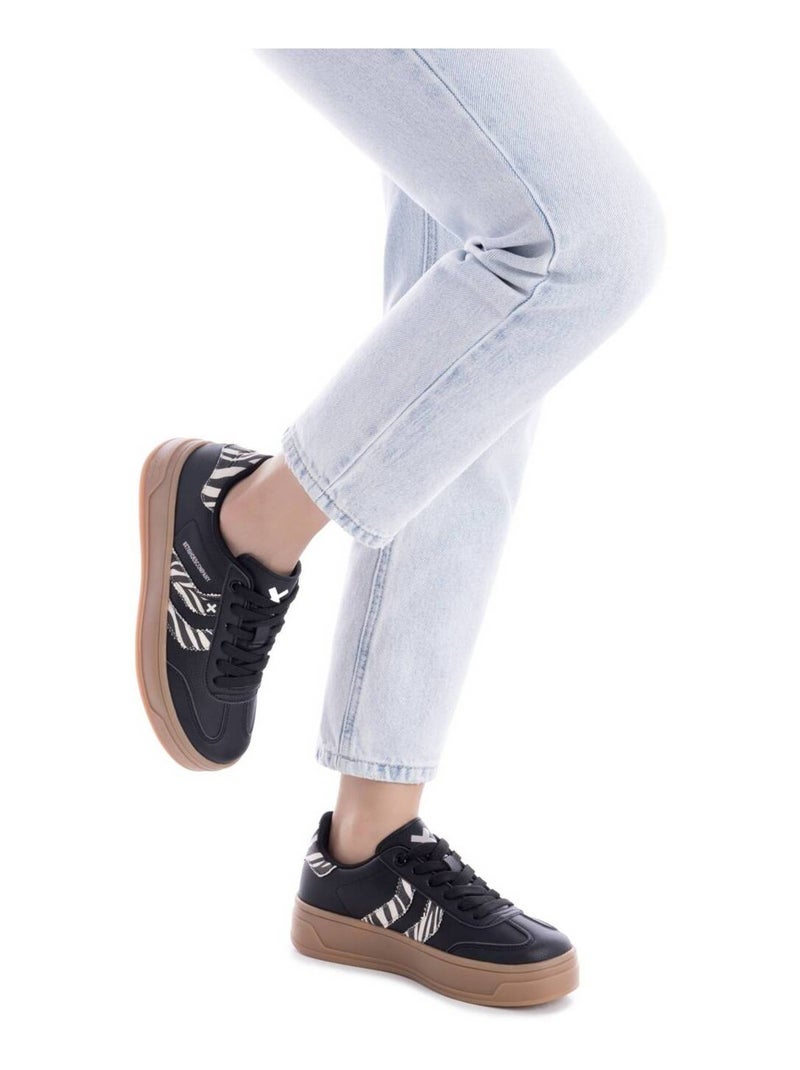 Baskets femme à lacets Multicolore - Kiabi