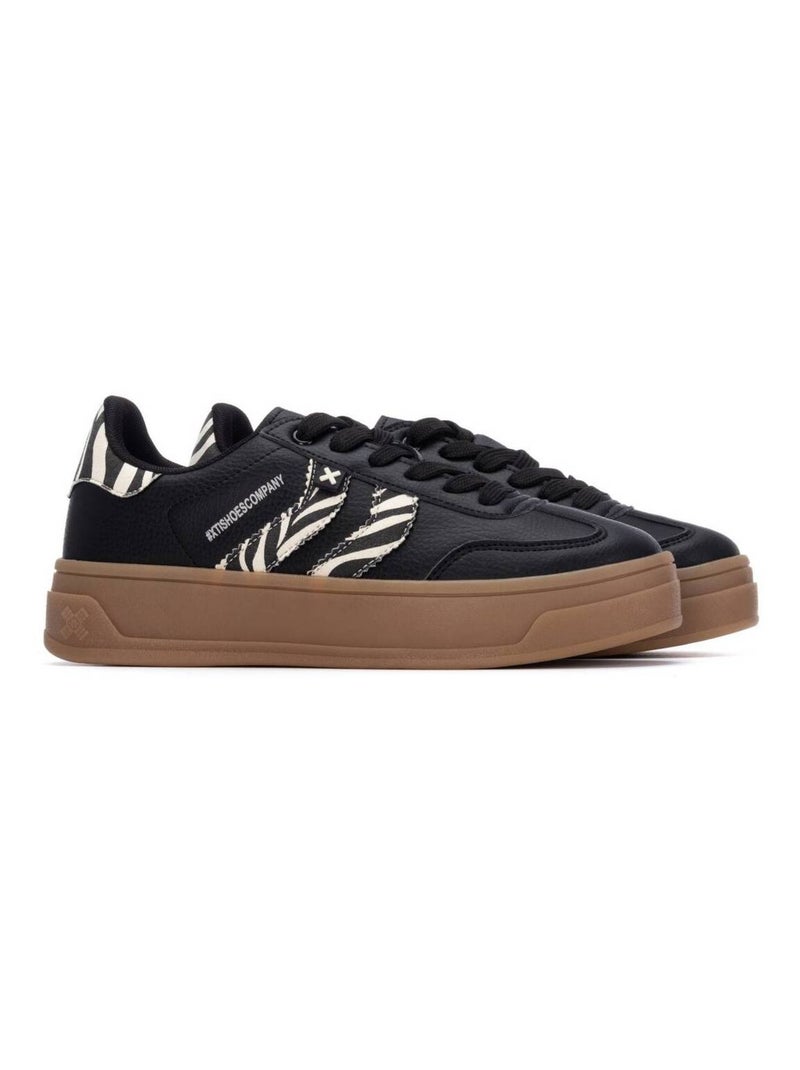 Baskets femme à lacets Multicolore - Kiabi