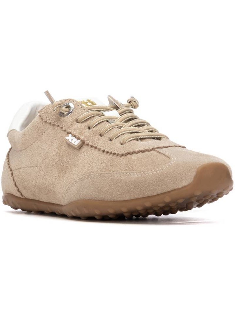 Baskets femme à lacets Taupe - Kiabi