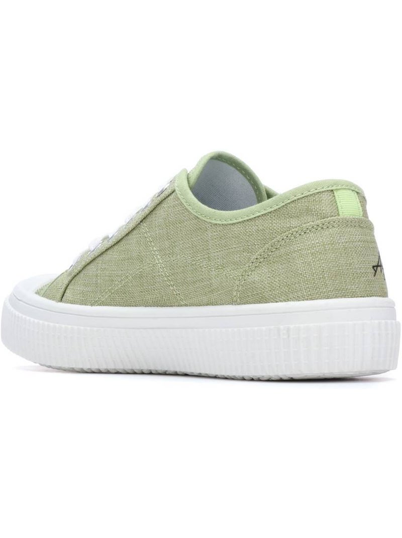 Baskets femme à lacets Vert - Kiabi
