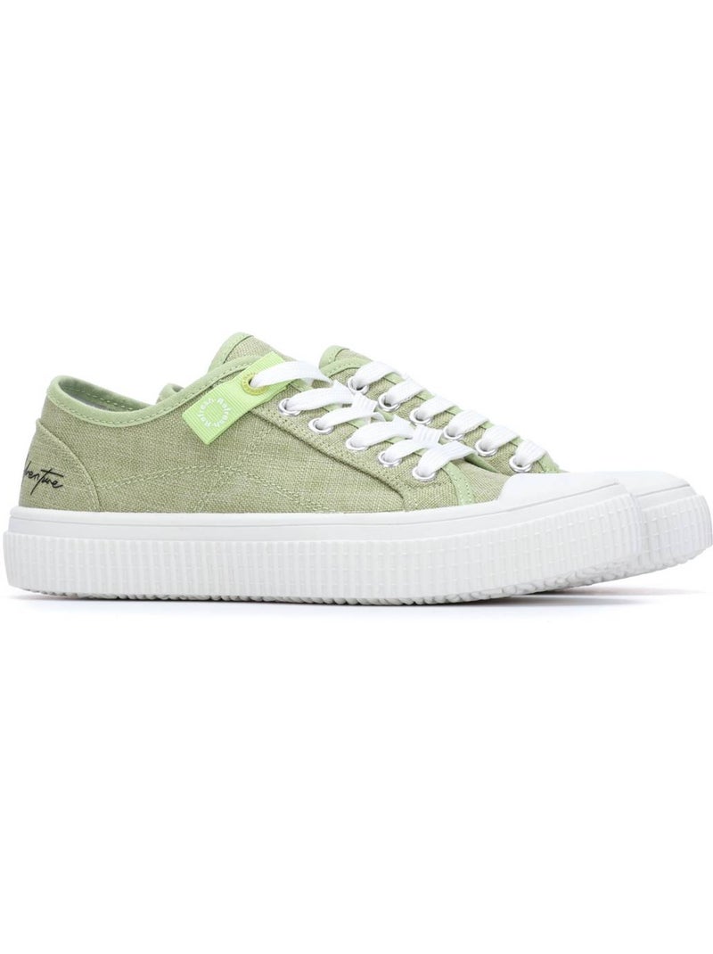 Baskets femme à lacets Vert - Kiabi
