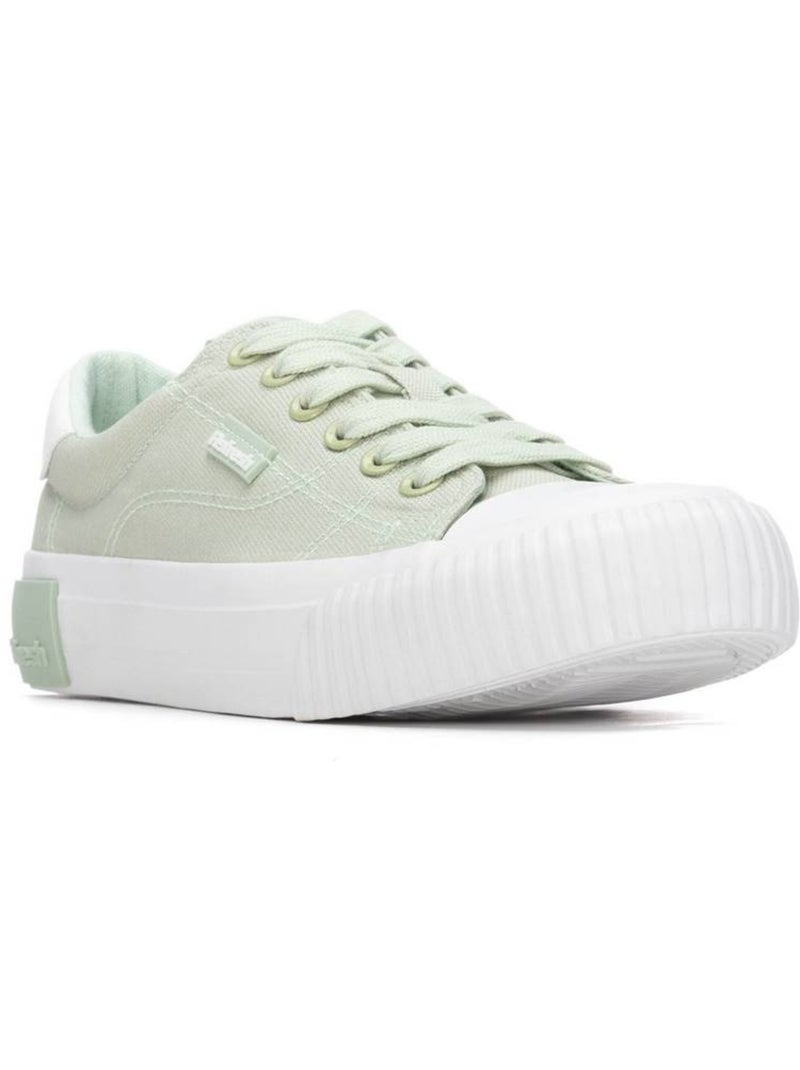 Baskets femme à lacets Vert - Kiabi