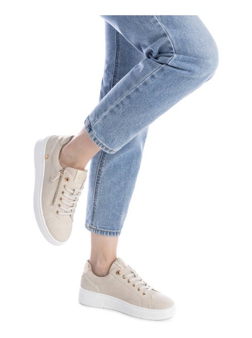 Baskets femme avec lacets et fermeture éclair - Kiabi