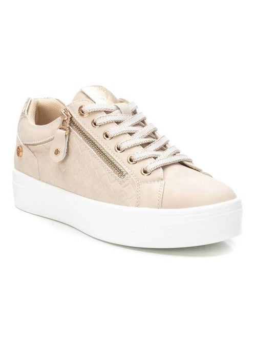 Baskets femme avec lacets et fermeture éclair - Kiabi