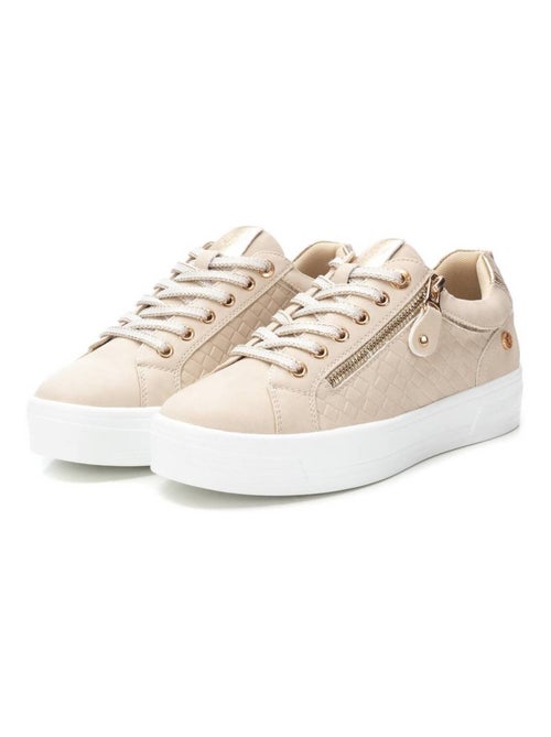 Baskets femme avec lacets et fermeture éclair - Kiabi