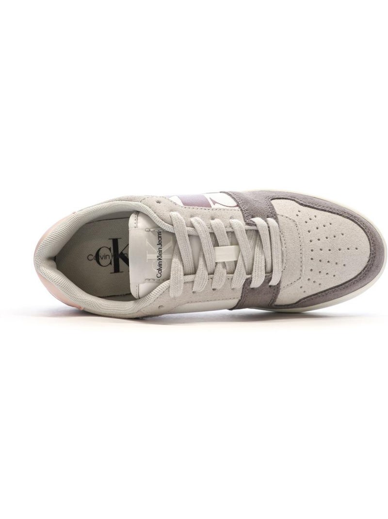 Baskets Femme Calvin Klein Jeans Gris Argenté - Kiabi