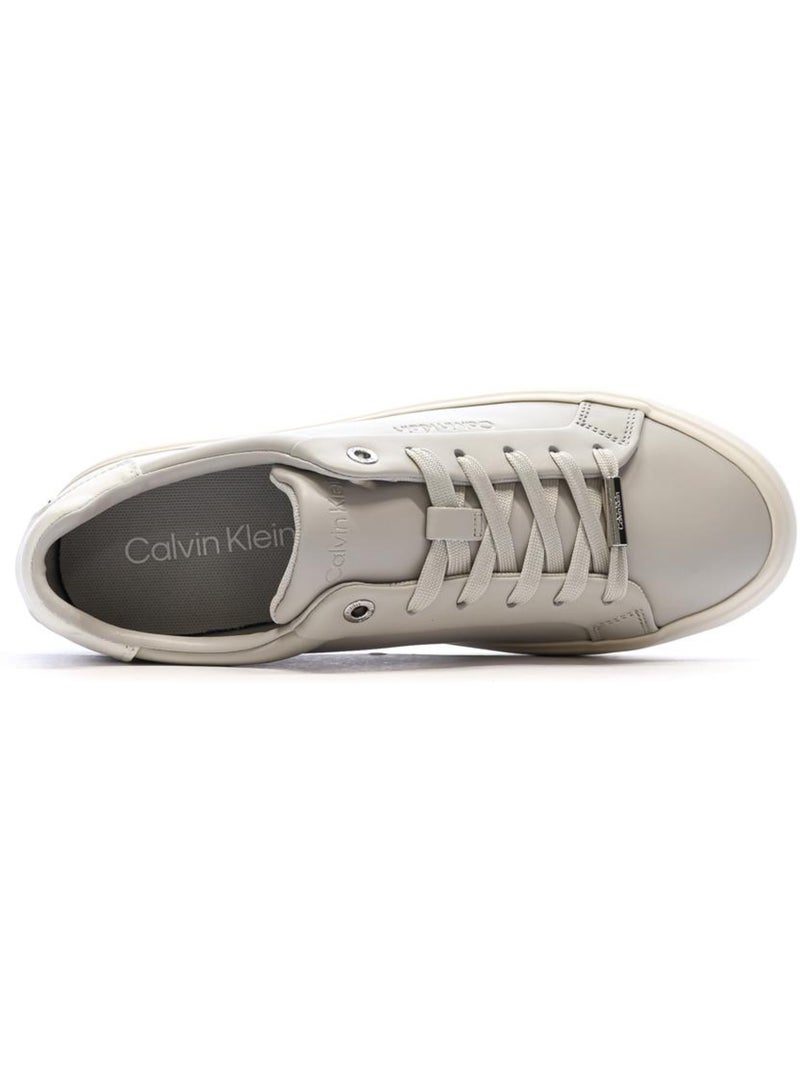 Baskets Femme Calvin Klein Jeans Gris Argenté - Kiabi