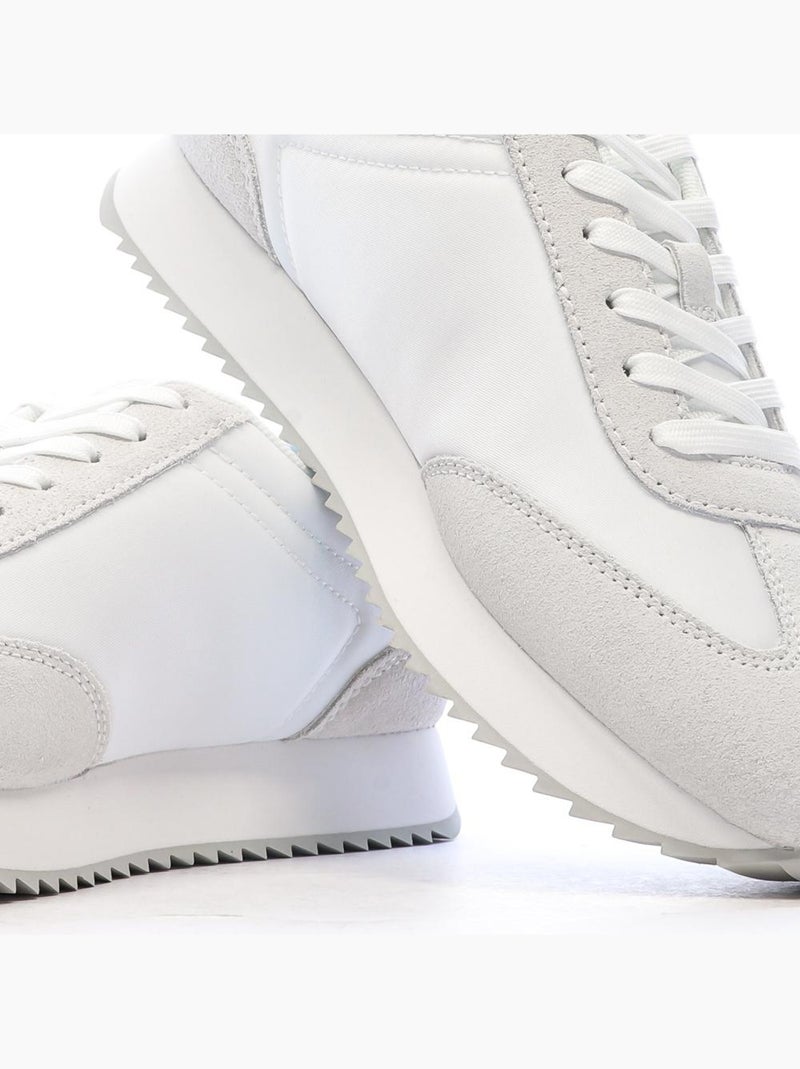 Baskets  Femme Calvin Klein Jeans Runner Blanc - Kiabi